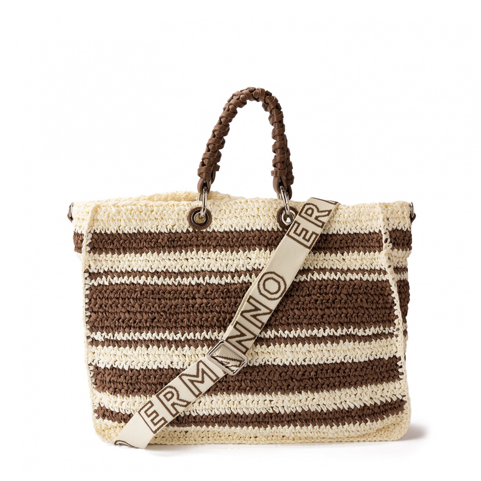 ERMANNO FIRENZE Geantă damă cumpărături Ashley Stripe - vezi 3