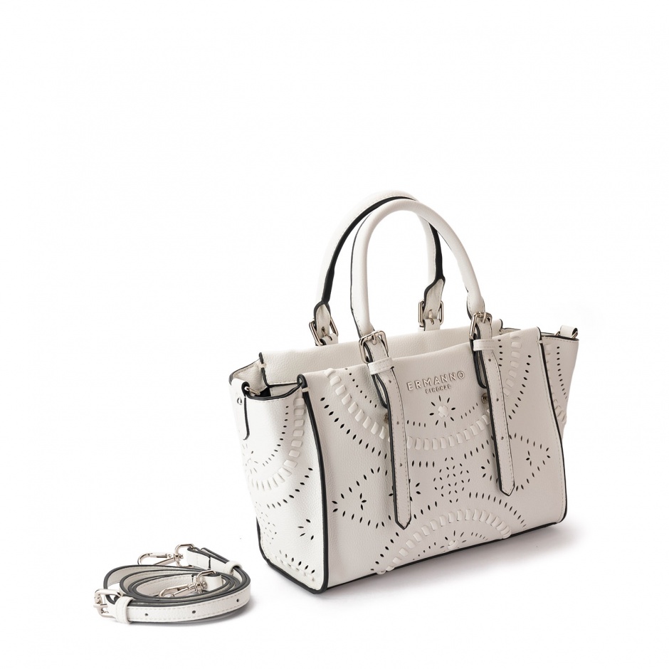 ERMANNO FIRENZE Geantă damă albă Angelina - vezi 2