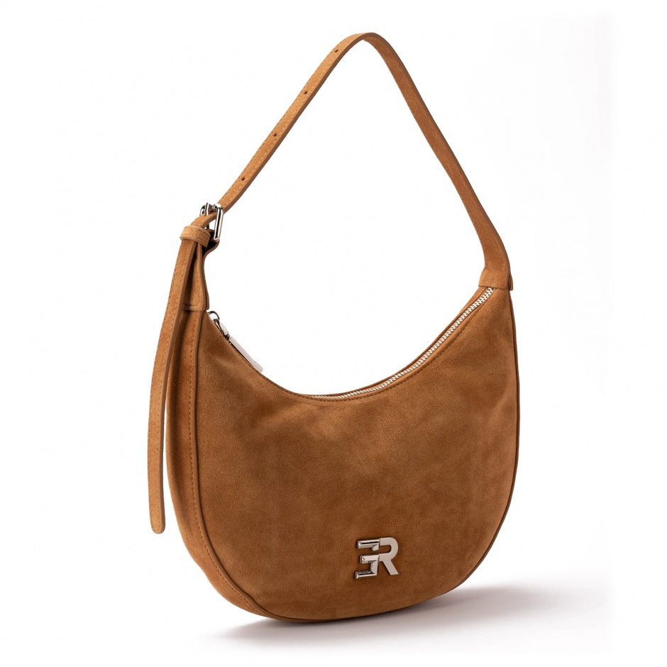 ERMANNO FIRENZE Geantă damă maro Astrid Suede - vezi 2