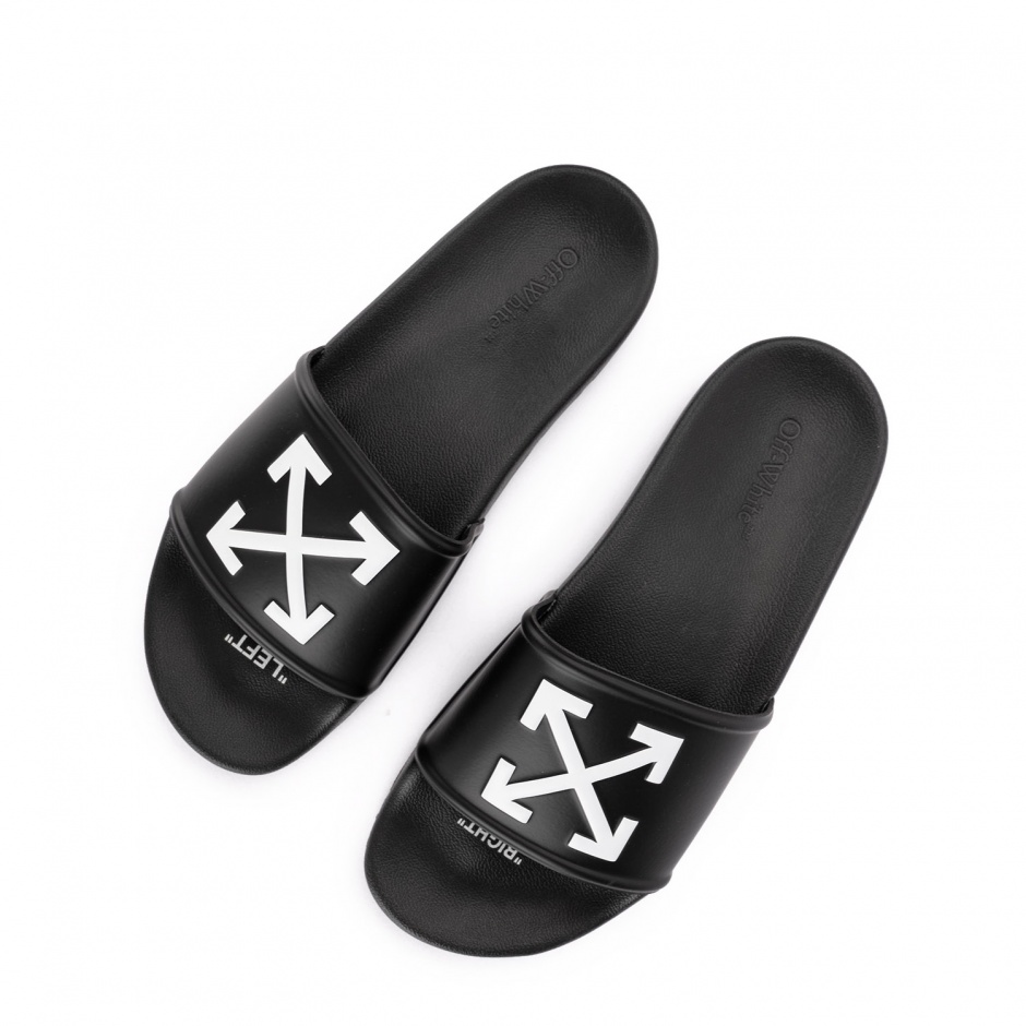 OFF-WHITE Papuci bărbați negri - vezi 2