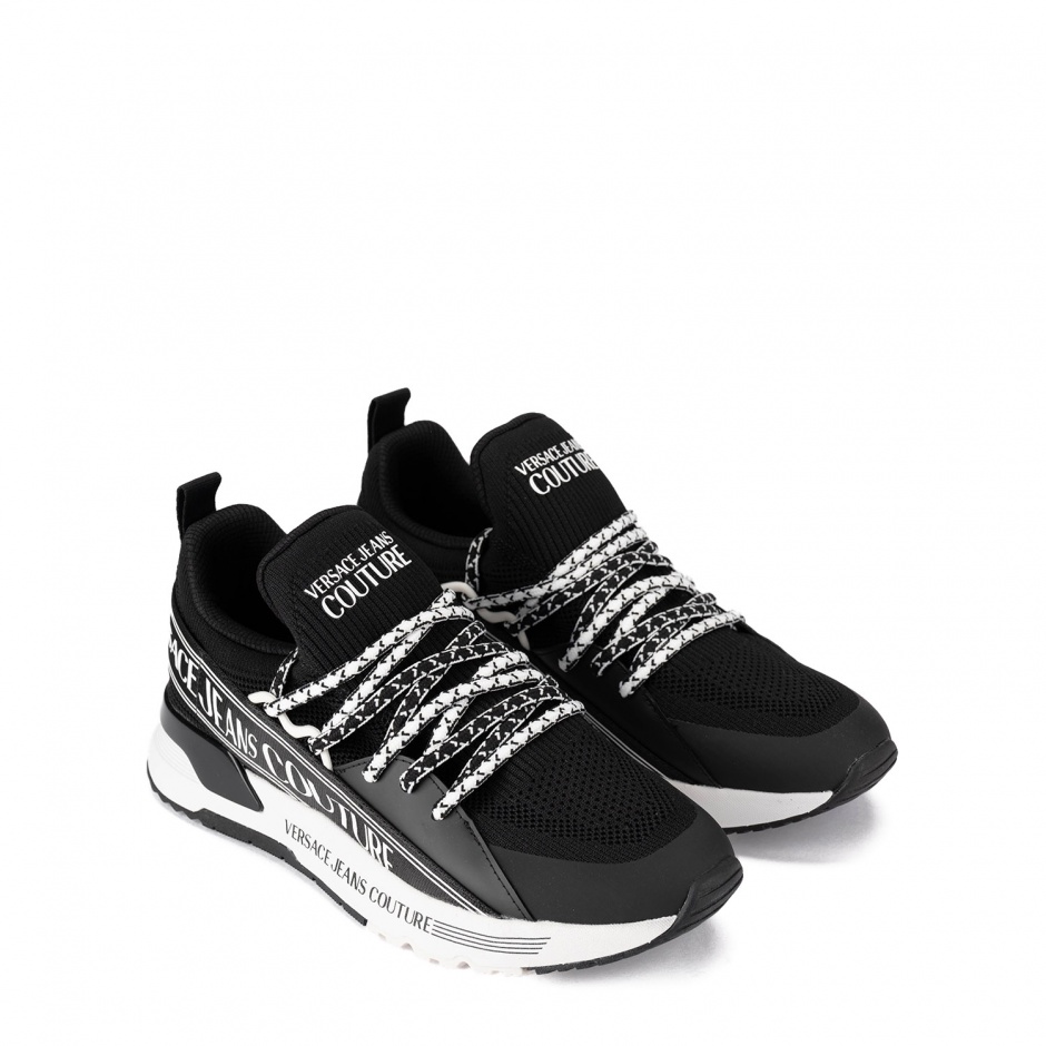 VERSACE JEANS Adidași negri bărbați - vezi 2