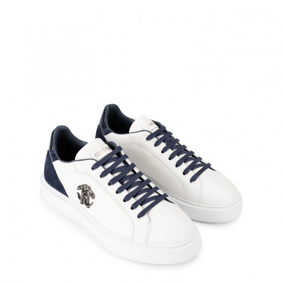 Roberto Cavalli Pantofi sport albi bărbați - vezi 2