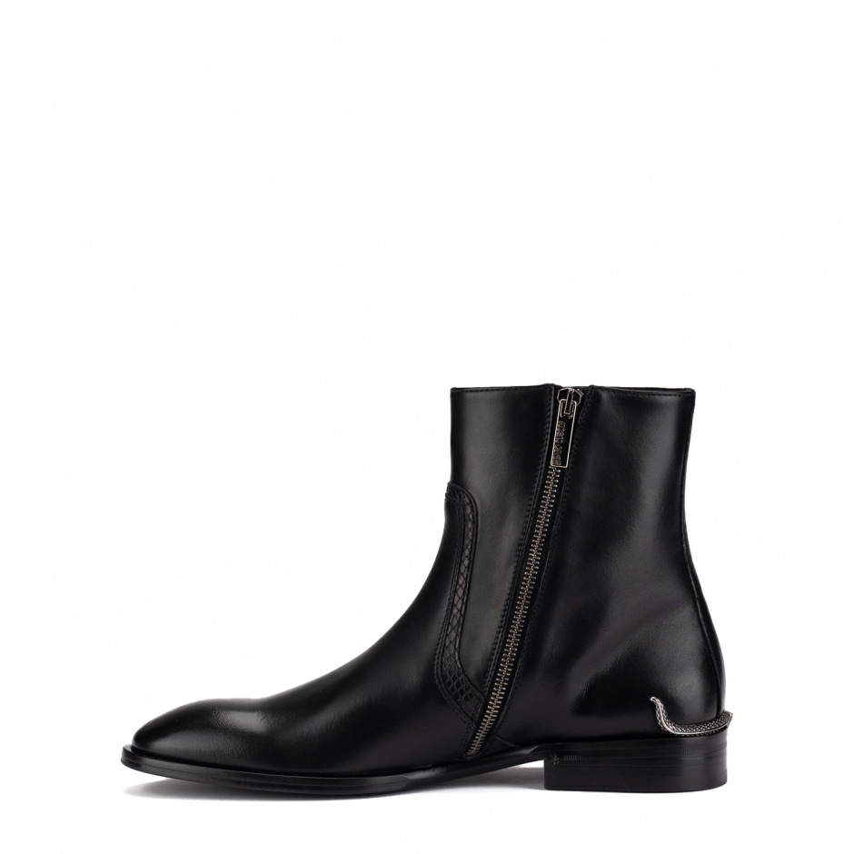 Roberto Cavalli Ghete bărbați negre din piele - vezi 5