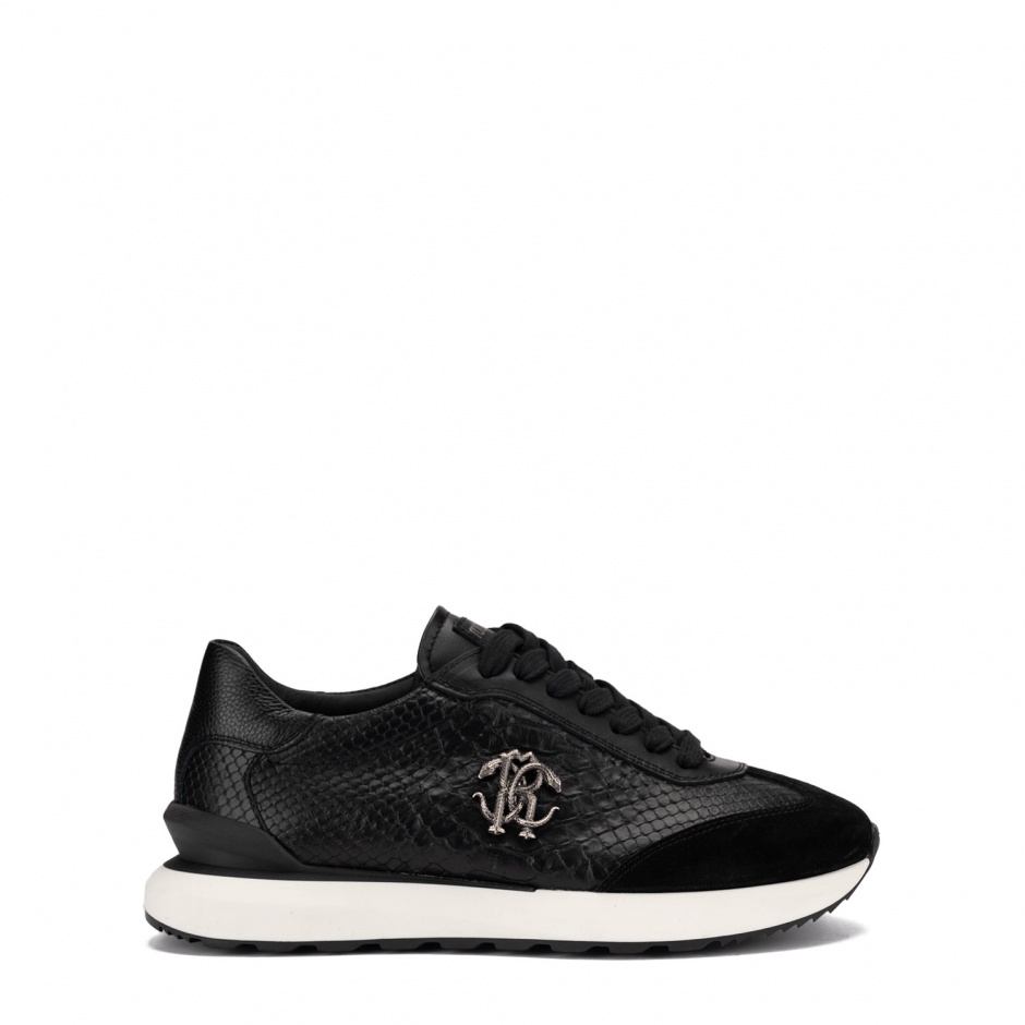Roberto Cavalli Pantofi sport bărbați negri - vezi 1