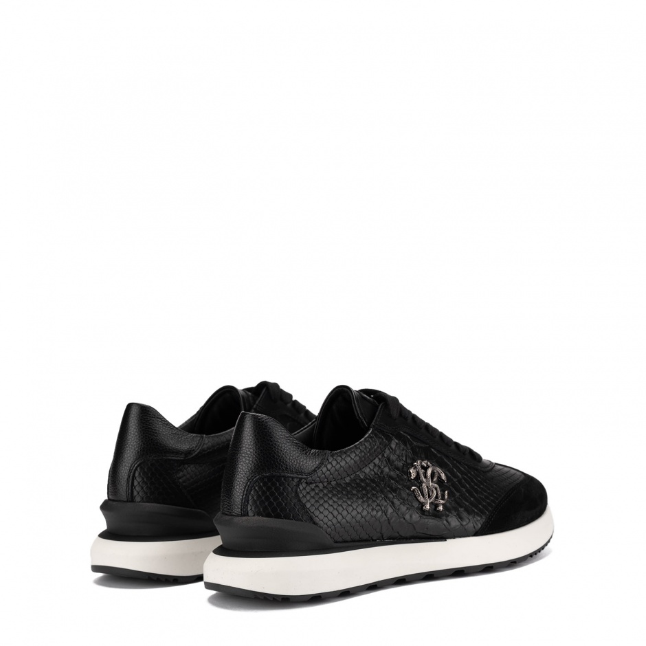 Roberto Cavalli Pantofi sport bărbați negri - vezi 5