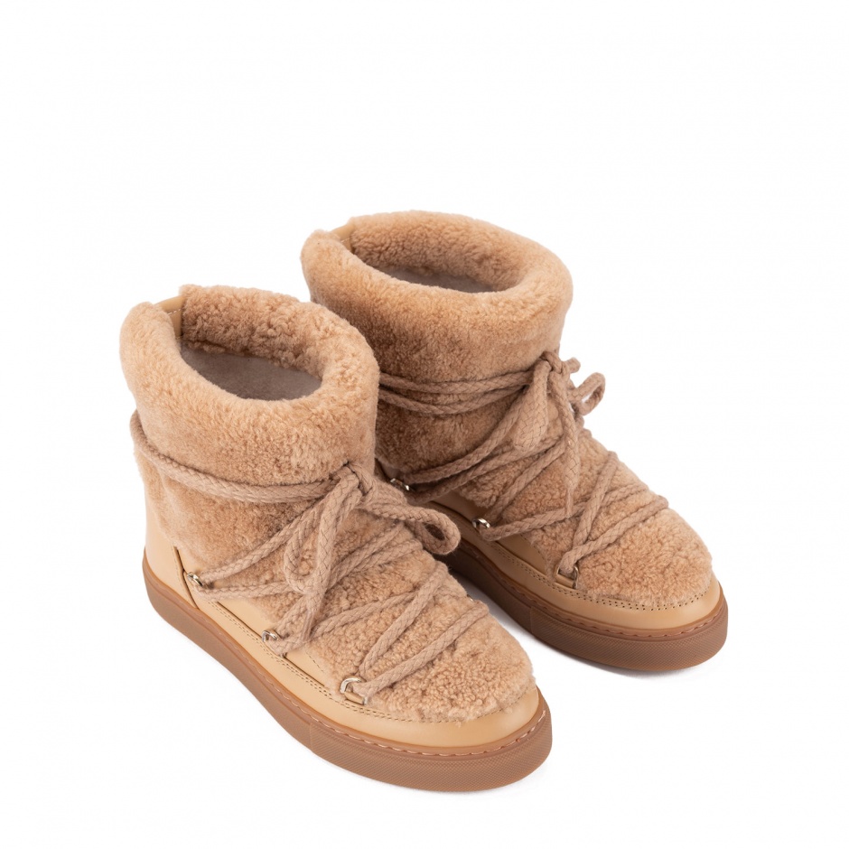 INUIKII Botine bej damă Curly Sneaker - vezi 2