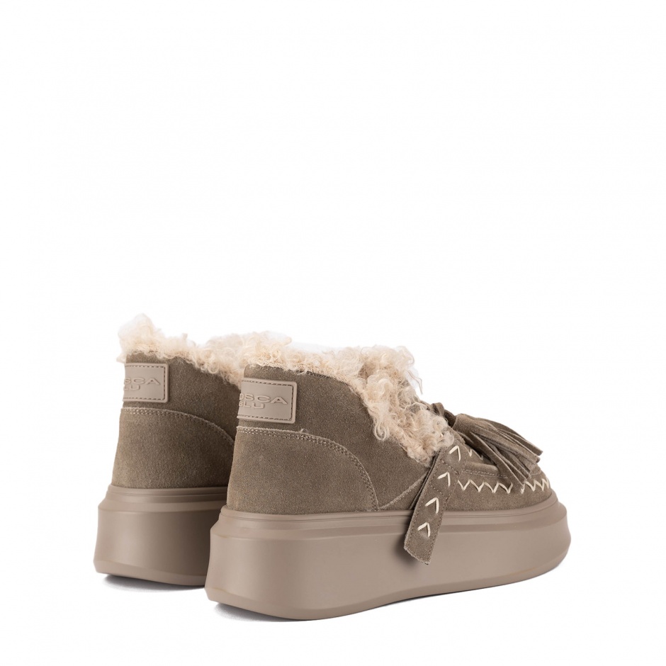 TOSCA BLU Pantofi damă bej cu ciucuri Vivienne - vezi 3