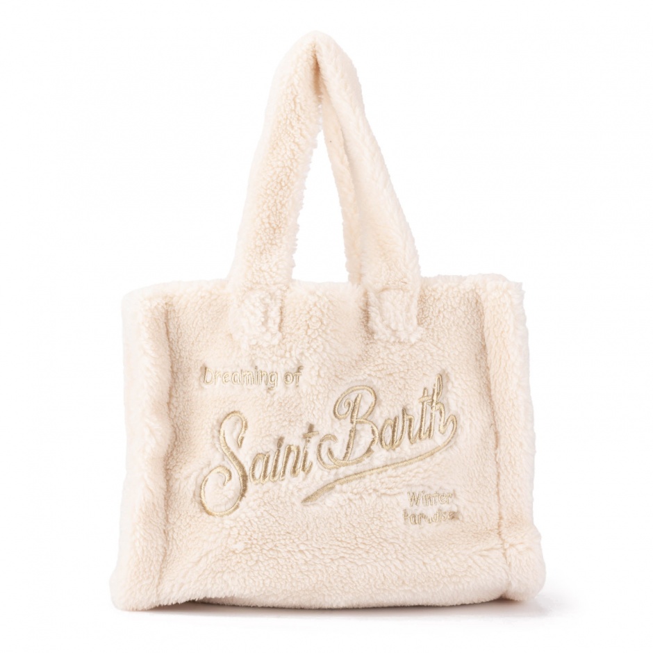 SAINT BARTH Geantă albă damă Colette Teddy - vezi 1