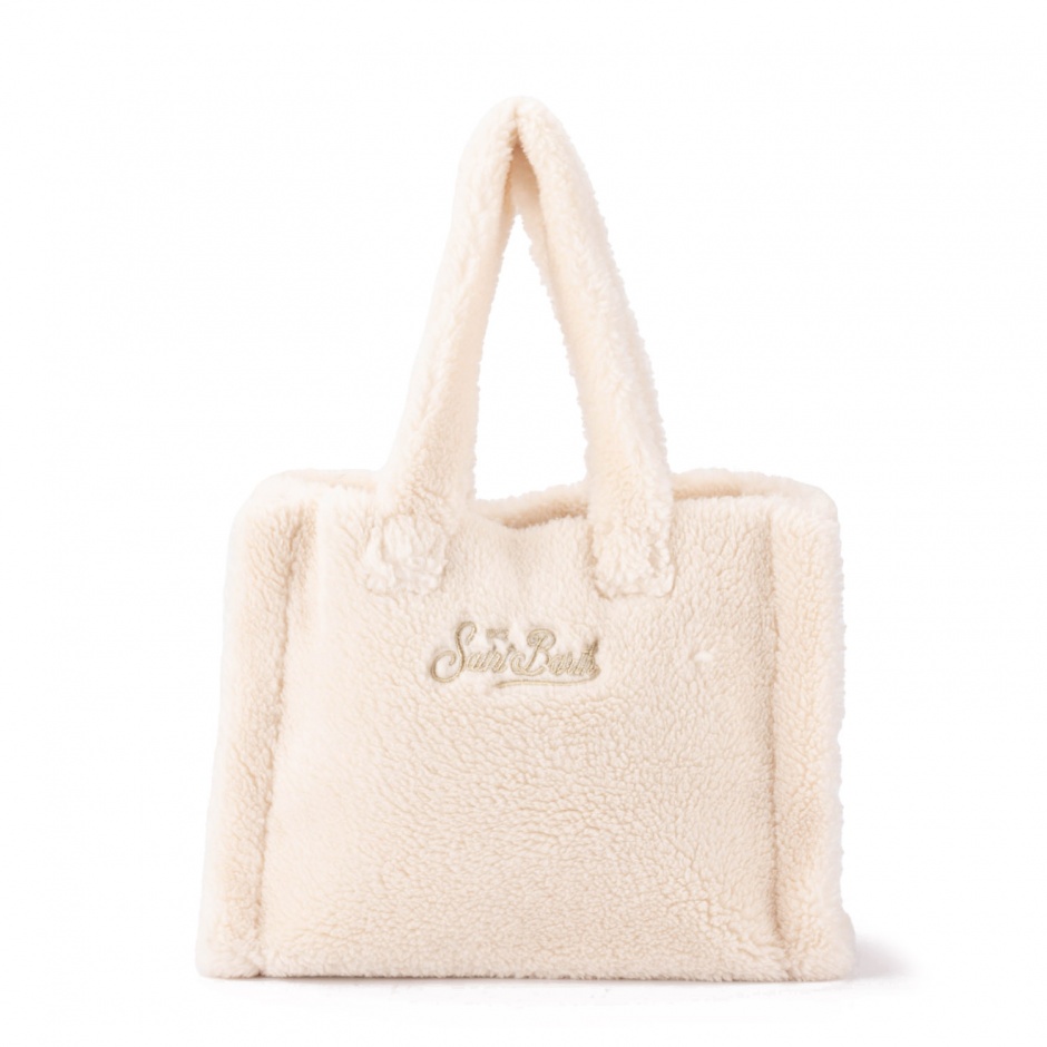 SAINT BARTH Geantă albă damă Colette Teddy - vezi 3