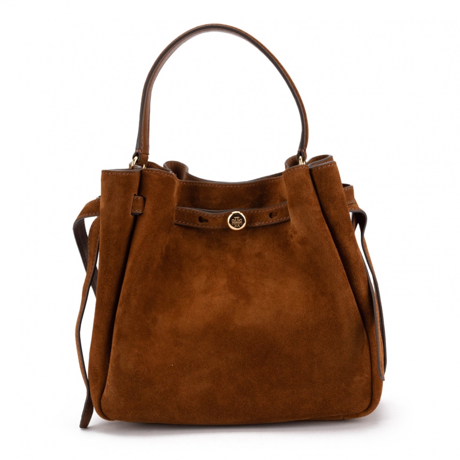 TORY BURCH Geantă damă maro Romy Bucket - vezi 1