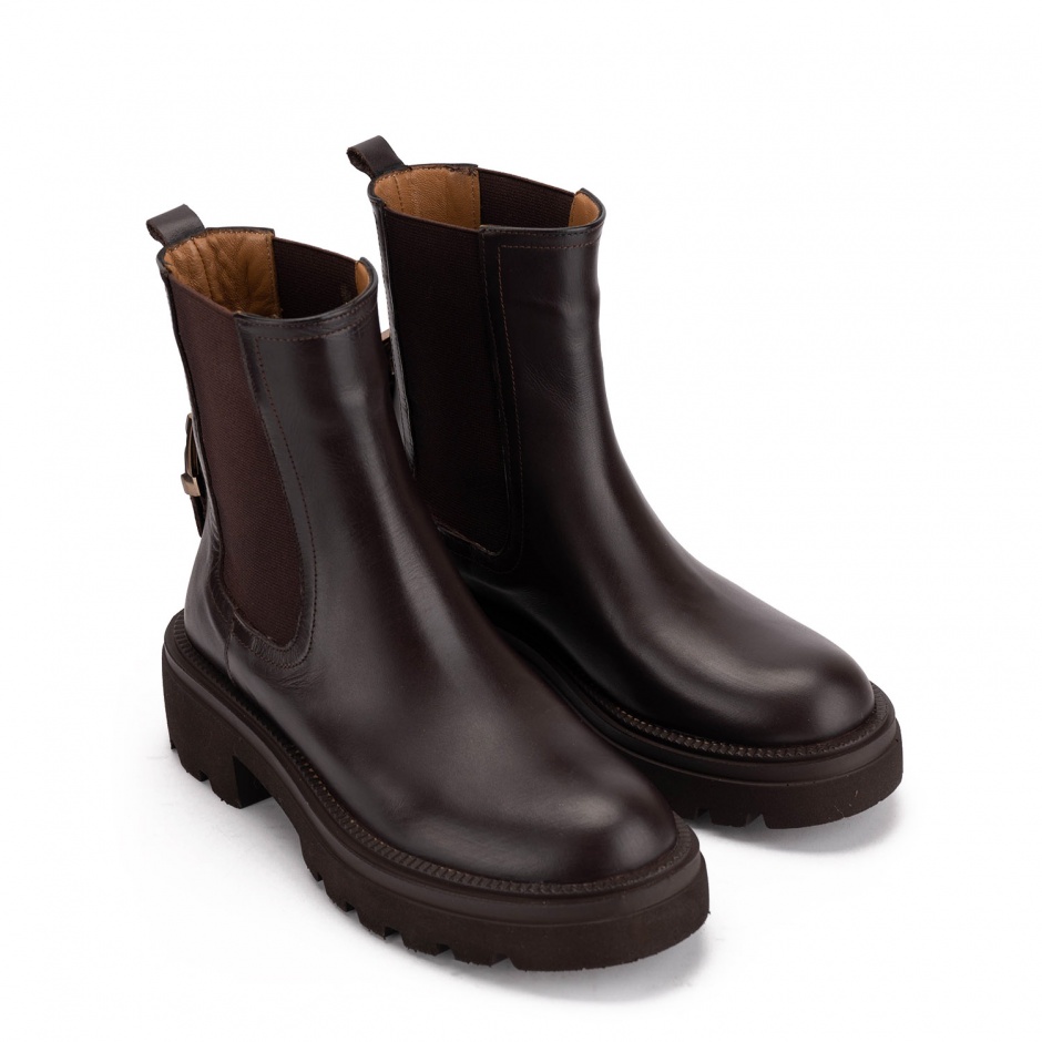 Albano Botine damă maro cu elastic - vezi 2