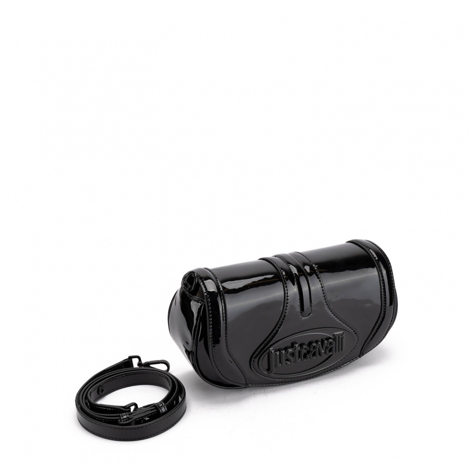 Just Cavalli Geantă de damă neagră lăcuită - vezi 2 - Pepina.ro Just Cavalli Geantă de damă neagră lăcuită - vezi 2