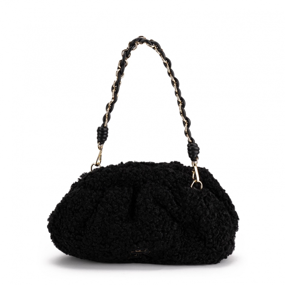 Ermanno Firenze Geantă damă neagră Veda Fur - vezi 1