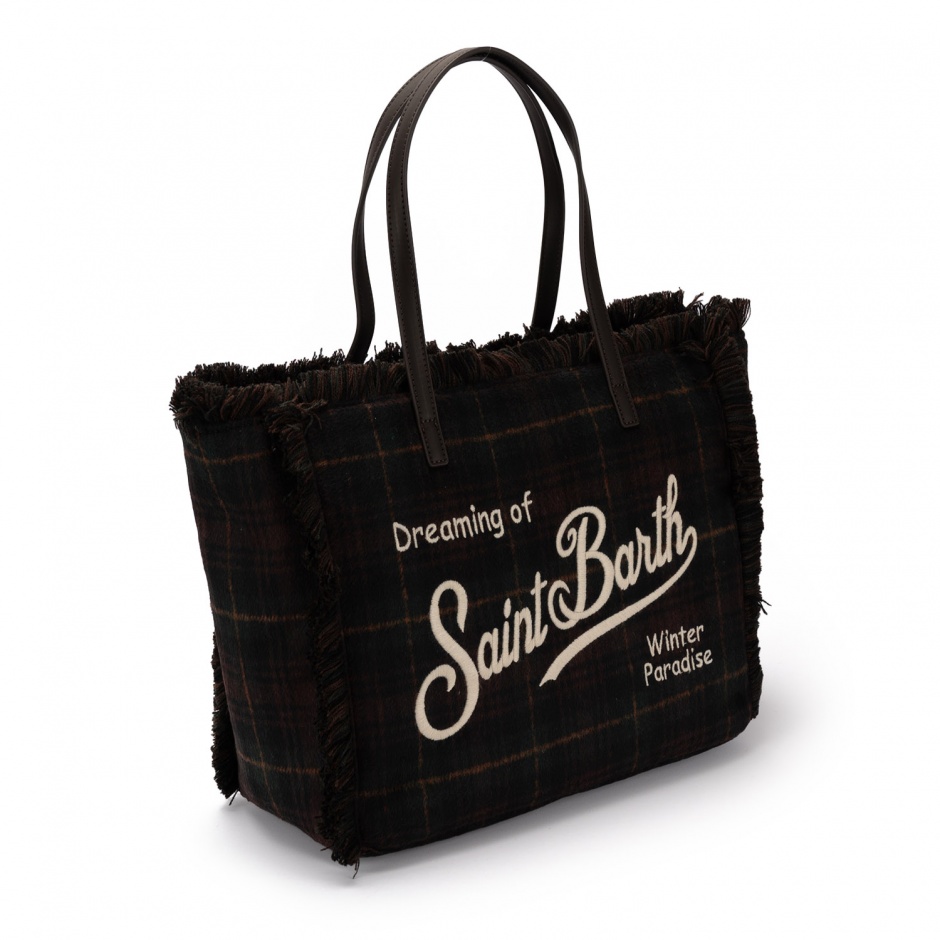 SAINT BARTH Geantă damă Vanity Tartan - vezi 2 - Pepina.ro SAINT BARTH Geantă damă Vanity Tartan - vezi 2