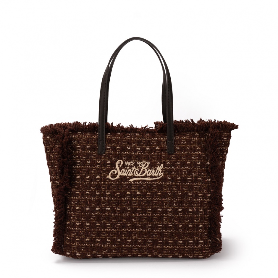 SAINT BARTH Geantă damă Vanity Tweed - vezi 3