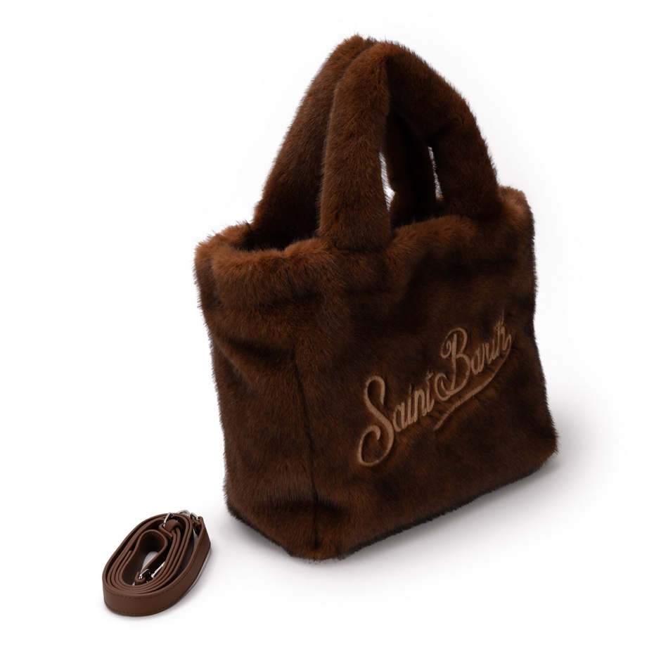 SAINT BARTH Geantă damă maro Colette Soft Fur - vezi 2 - Pepina.ro SAINT BARTH Geantă damă maro Colette Soft Fur - vezi 2