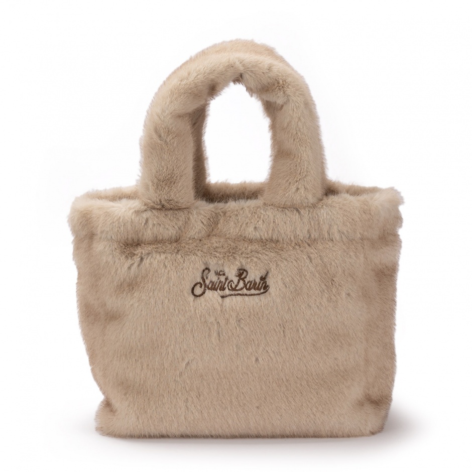 SAINT BARTH Geantă damă bej Colette Soft Fur - vezi 3 - Pepina.ro SAINT BARTH Geantă damă bej Colette Soft Fur - vezi 3