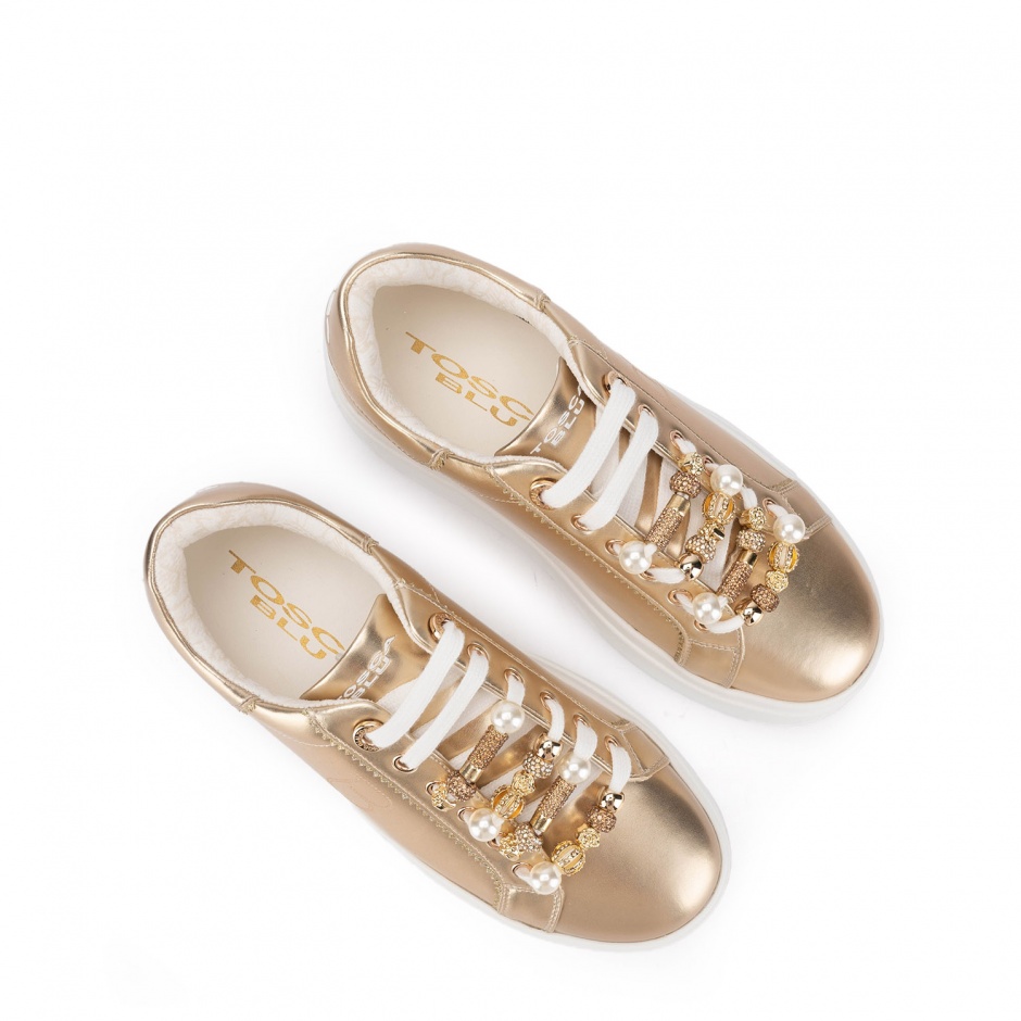 TOSCA BLU Pantofi sport damă aurii - vezi 3