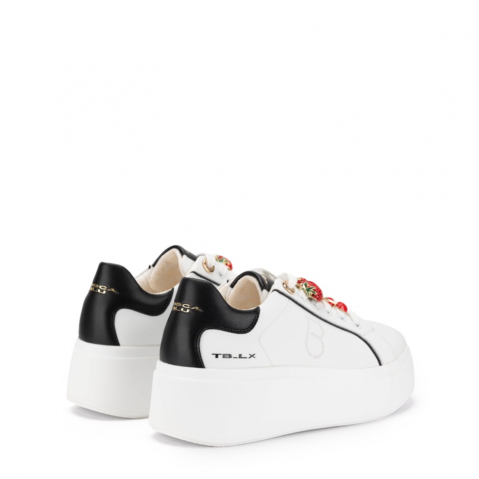 TOSCA BLU Adidași damă albi cu căpșuni și cireșe - vezi 5