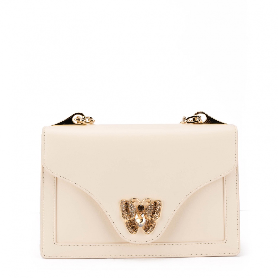 TOSCA BLU Geantă damă bej Sweet Bag cu fluture - vezi 1