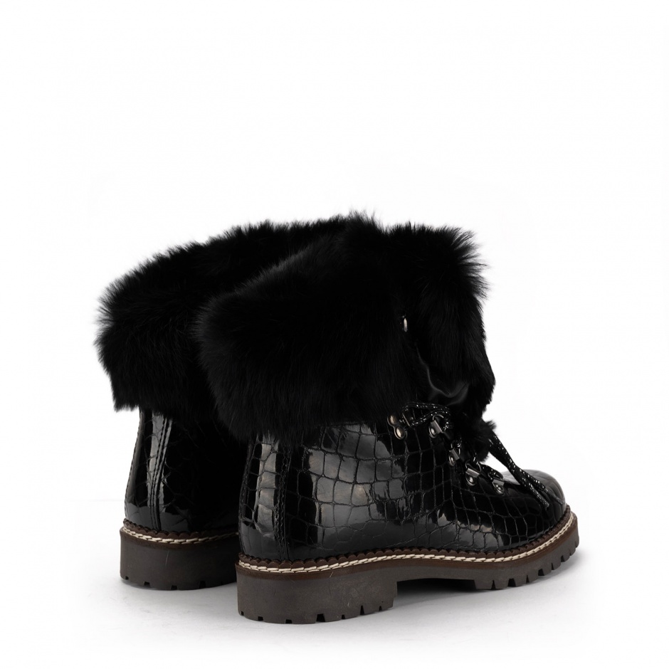 New Italia Shoes Ghete cu blană pentru femei - vezi 3