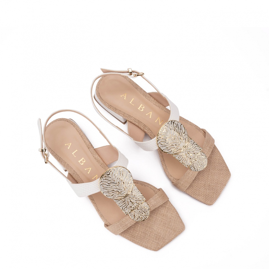 Albano Sandale damă albe - vezi 3