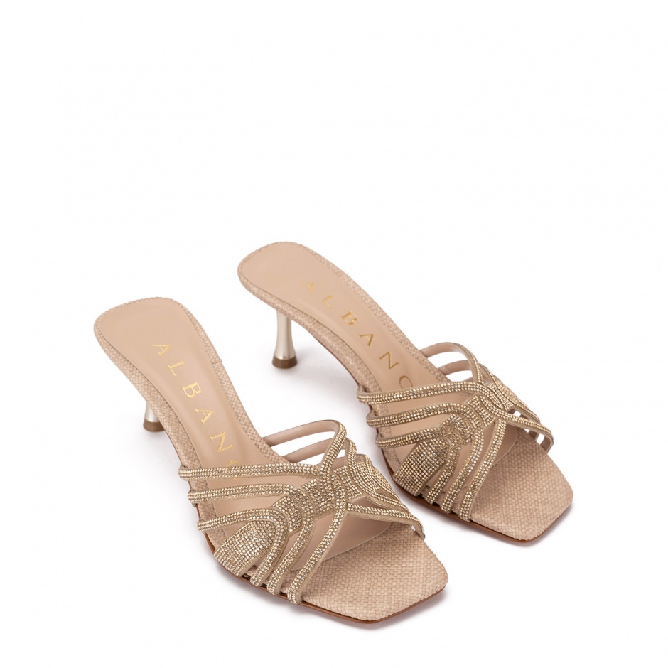 Albano Papuci damă bej cu cristale - vezi 2