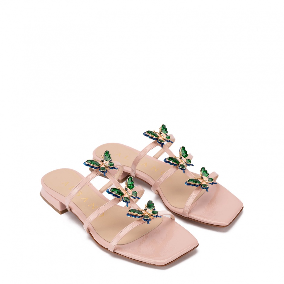 Albano Papuci damă roz cu broșe - vezi 2