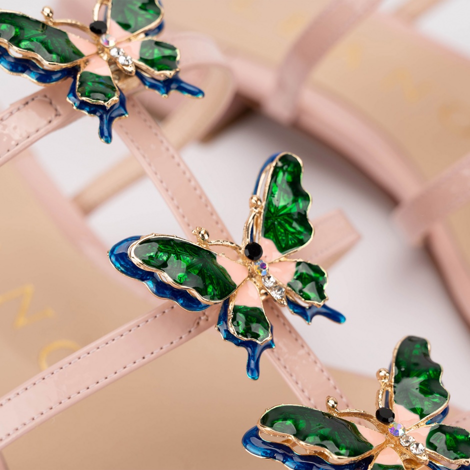 Albano Papuci damă roz cu broșe - vezi 3