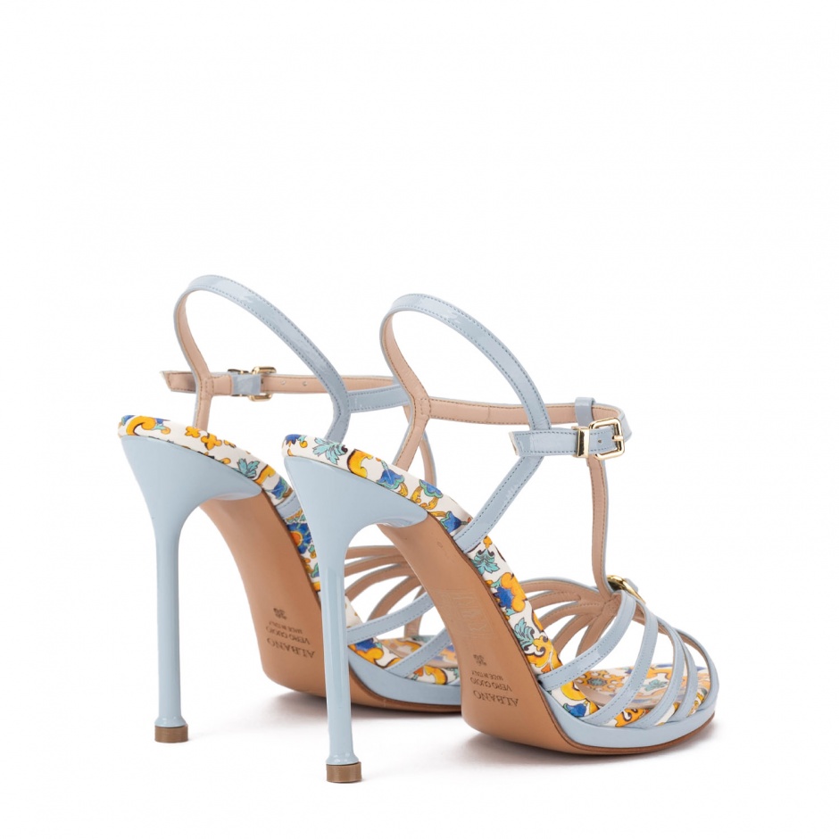 Albano Sandale damă albastre lăcuiți - vezi 4