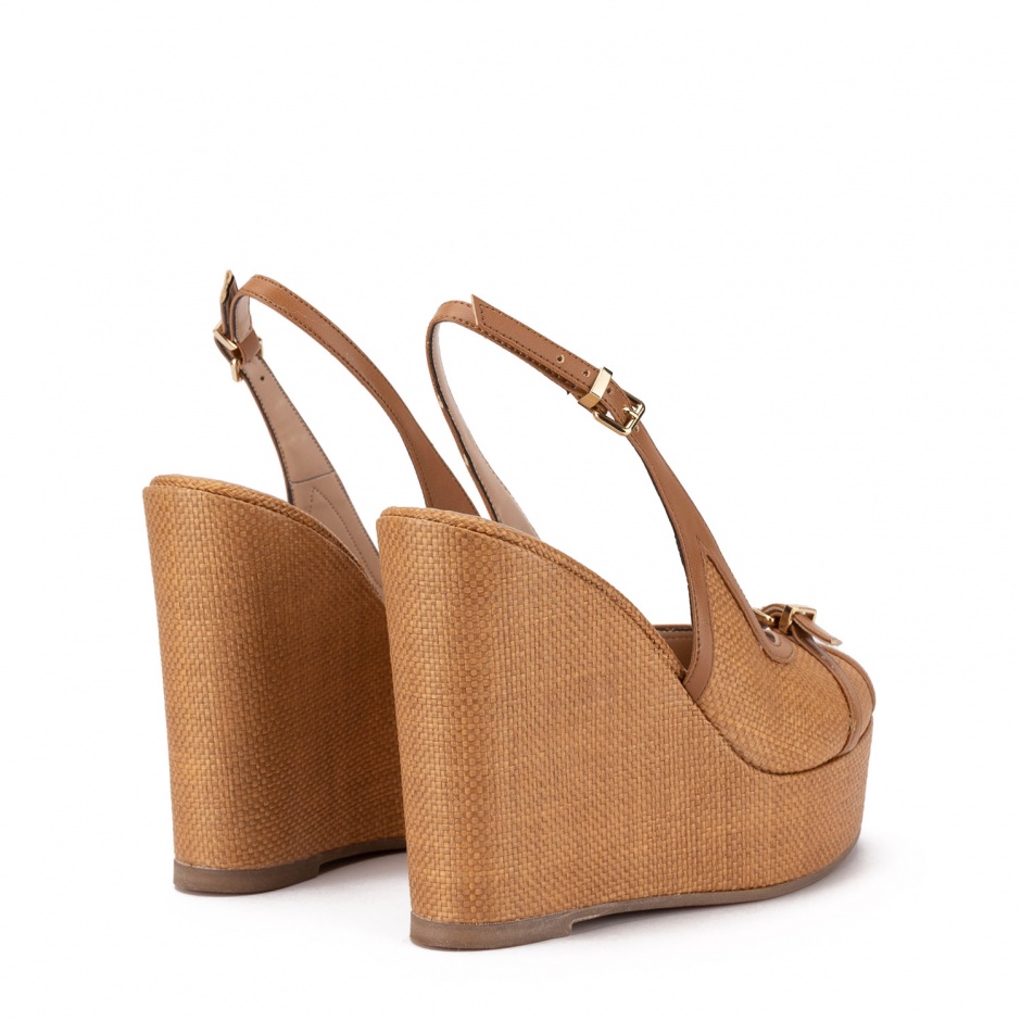 Albano Sandale damă maro cu platformă - vezi 3