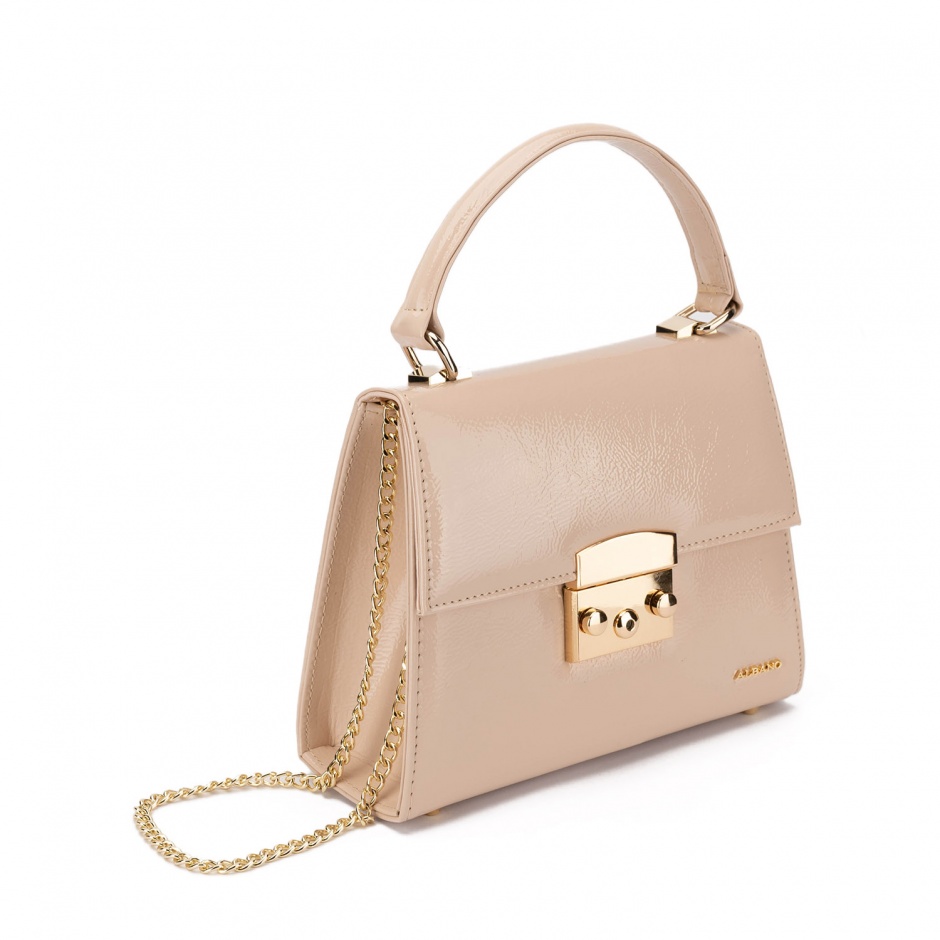 Albano Geantă damă bej lăcuită - vezi 2