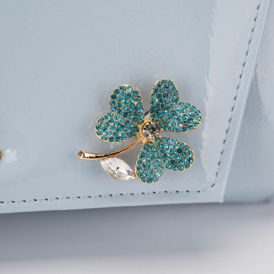 Albano Geantă damă albastră lăcuită - vezi 3