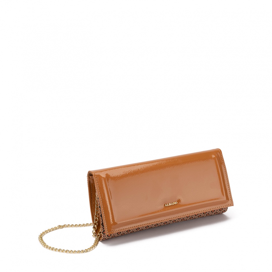 Albano Geantă damă maro lăcuită - vezi 2