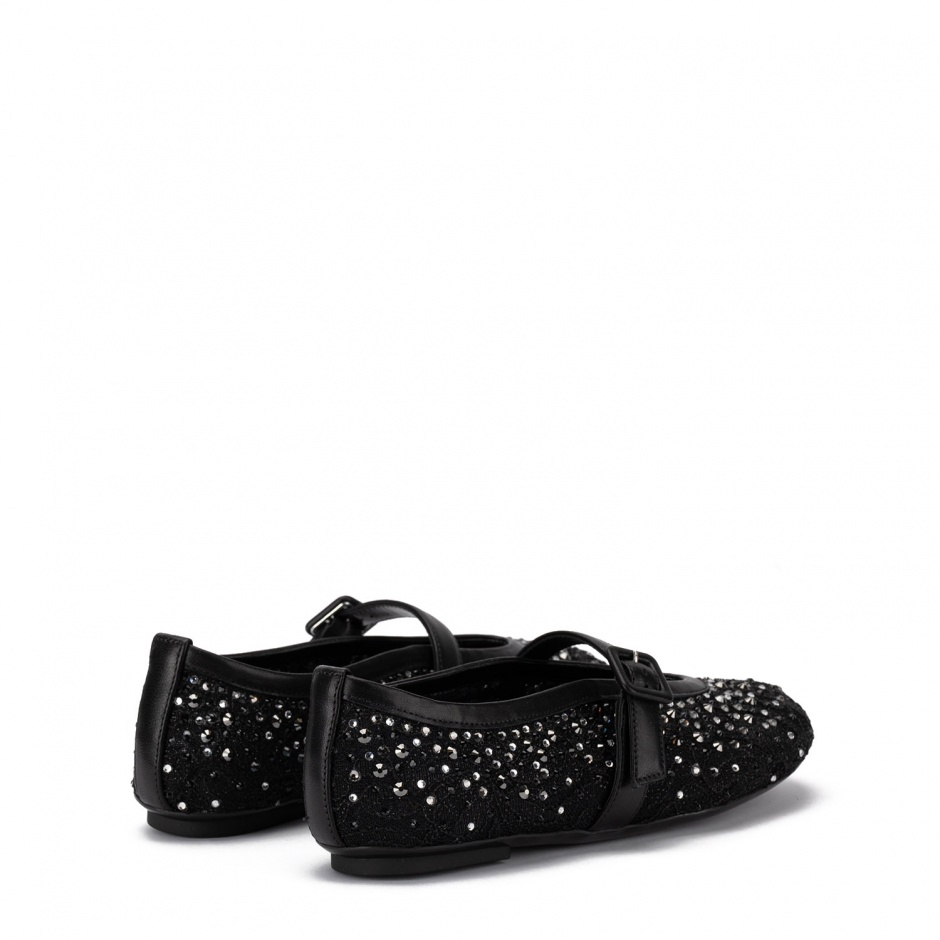 Loriblu Balerini damă negri cu cristale - vezi 4