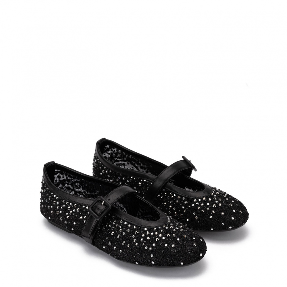 Loriblu Balerini damă negri cu cristale - vezi 2