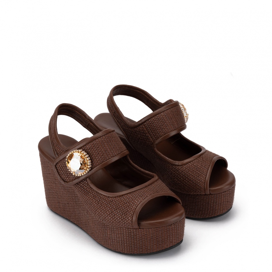 Loriblu Sandale damă maro cu platformă - vezi 2