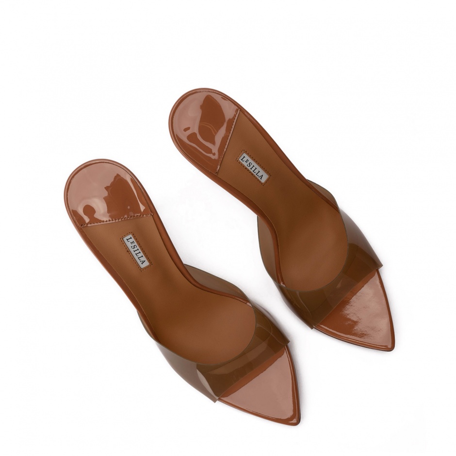 Le Silla Papuci damă maro cu toc Bella - vezi 3