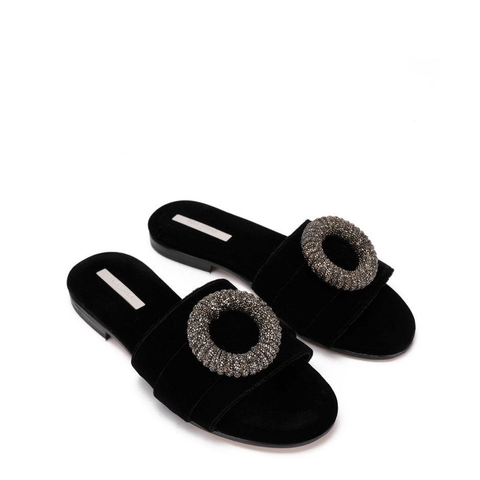 PAOLA FIORENZA Papuci damă negri - vezi 2