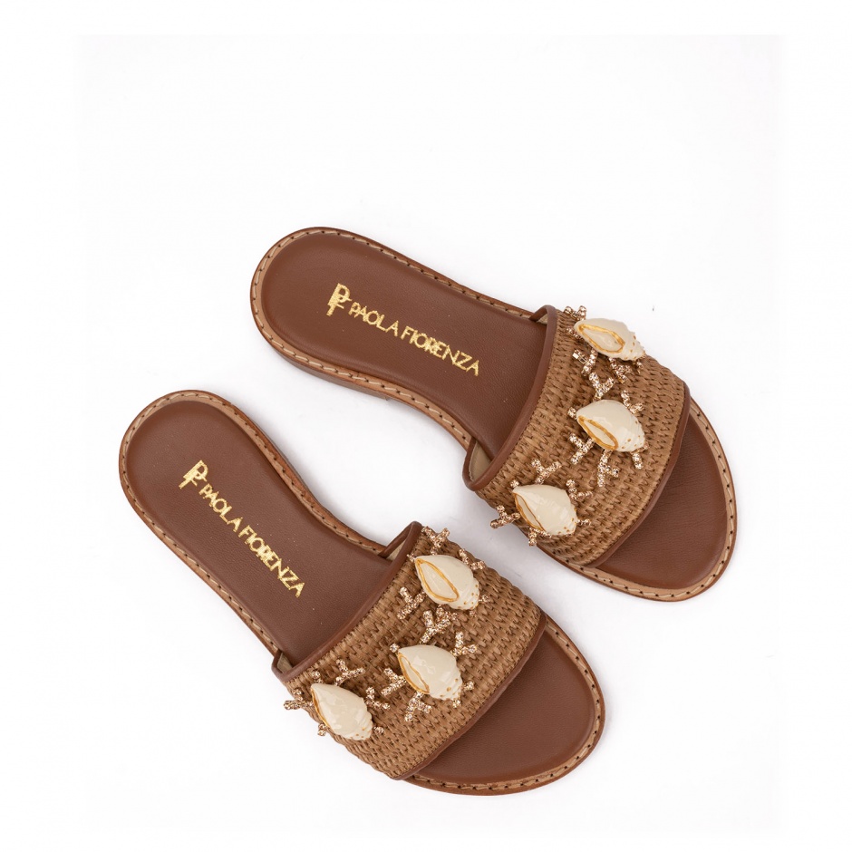 PAOLA FIORENZA Papuci damă maro - vezi 3