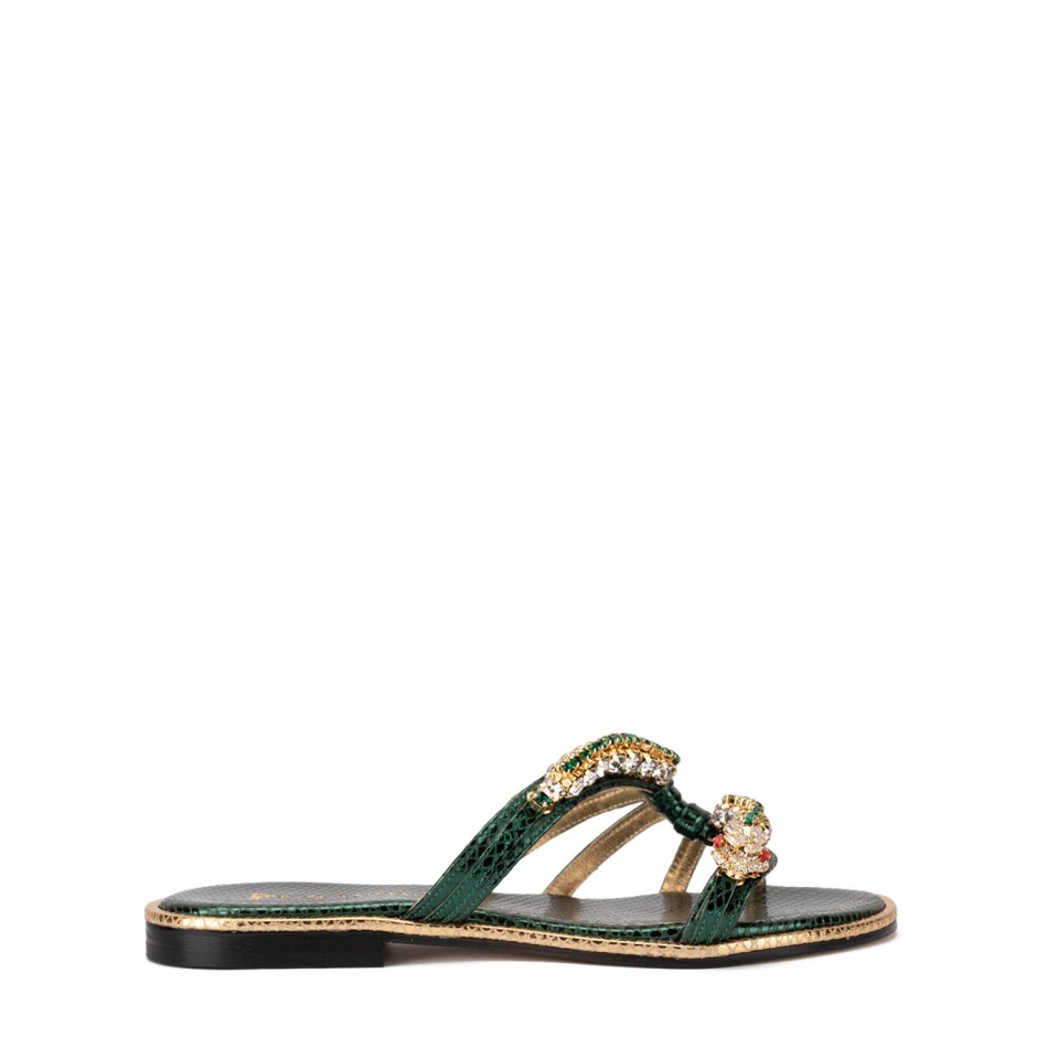 PAOLA FIORENZA Papuci damă verzi - vezi 1