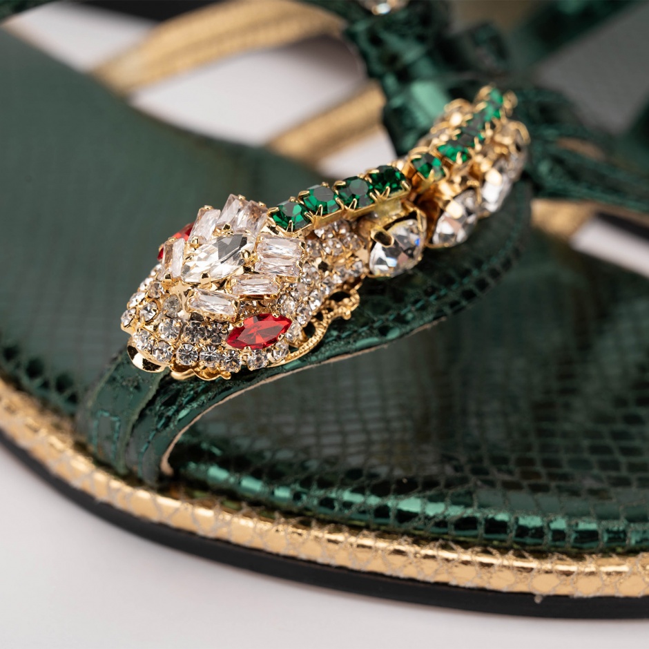 PAOLA FIORENZA Papuci damă verzi - vezi 4