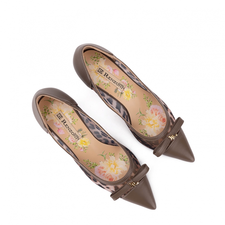 RENZONI Pantofi damă maro cu imprimeu - vezi 3 - Pepina.ro RENZONI Pantofi damă maro cu imprimeu - vezi 3