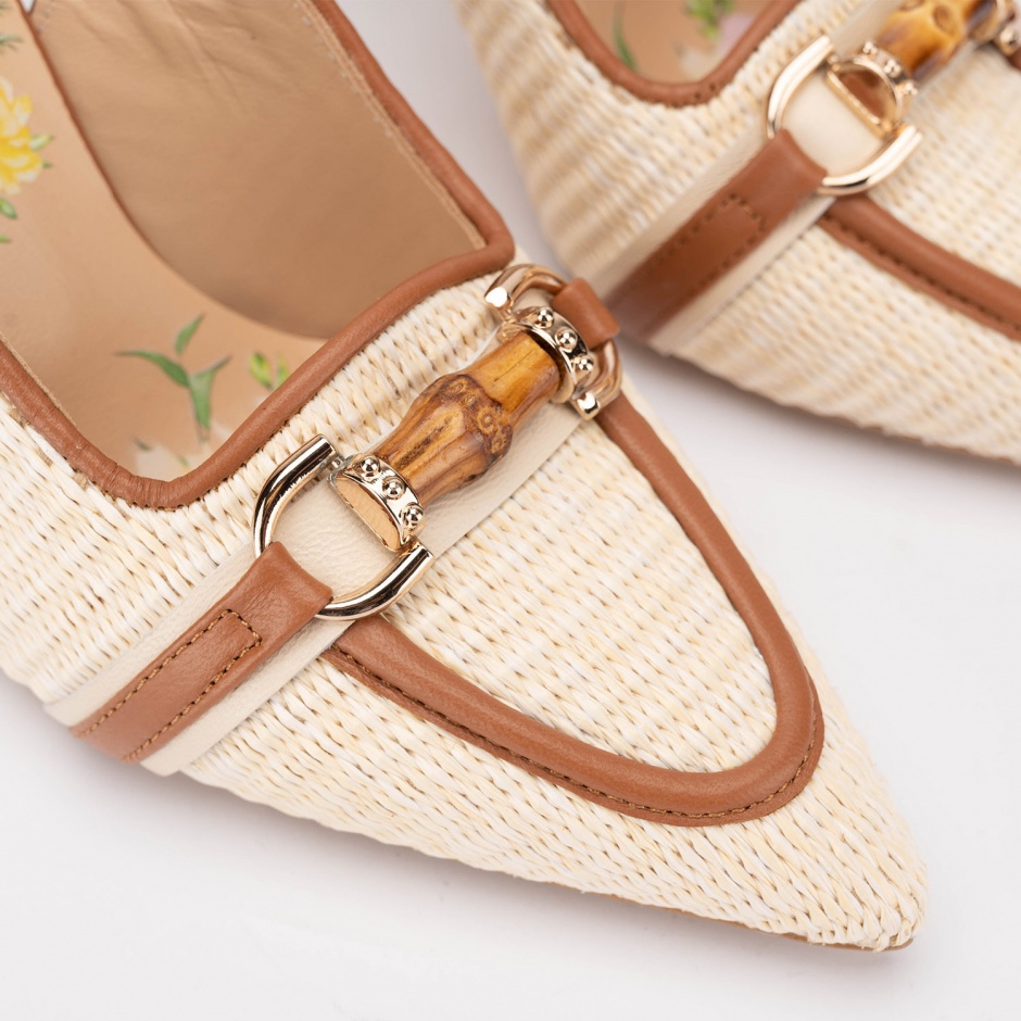 RENZONI Pantofi damă din rafia - vezi 3