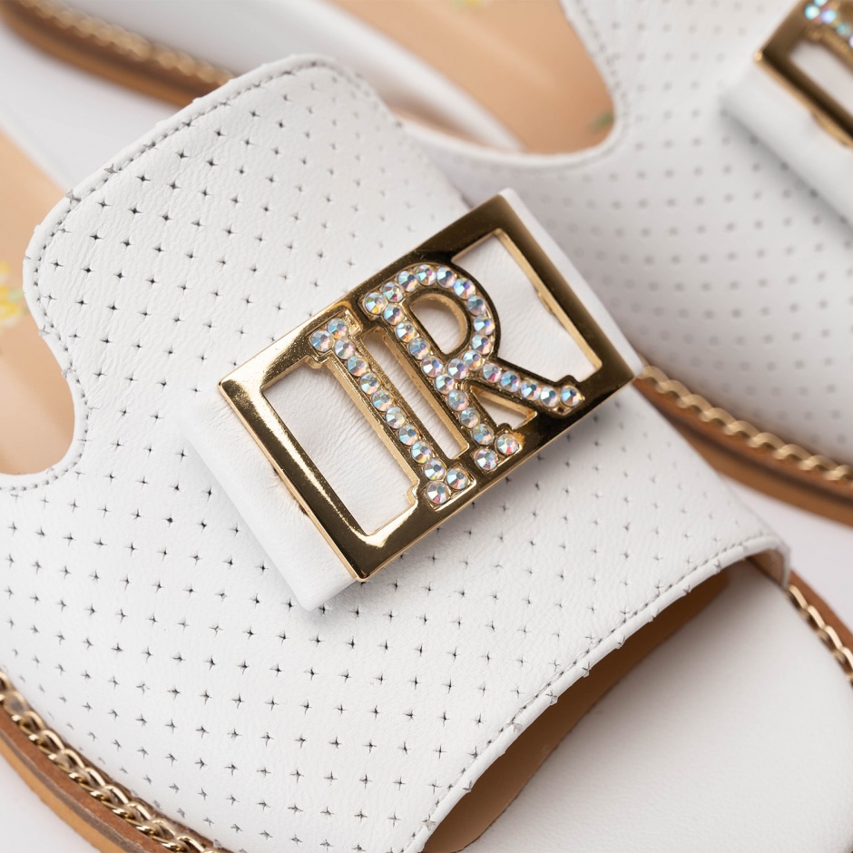 RENZONI Papuci damă albi - vezi 4