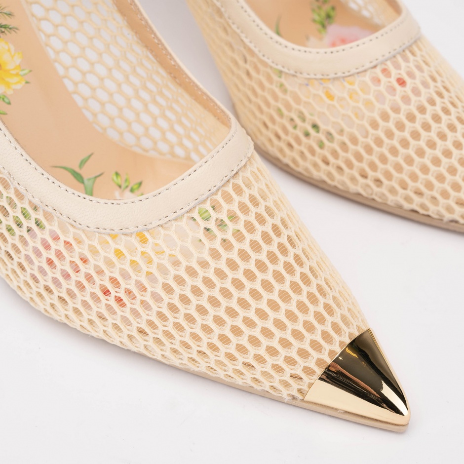 RENZONI Pantofi damă bej cu plasă - vezi 4 - Pepina.ro RENZONI Pantofi damă bej cu plasă - vezi 4