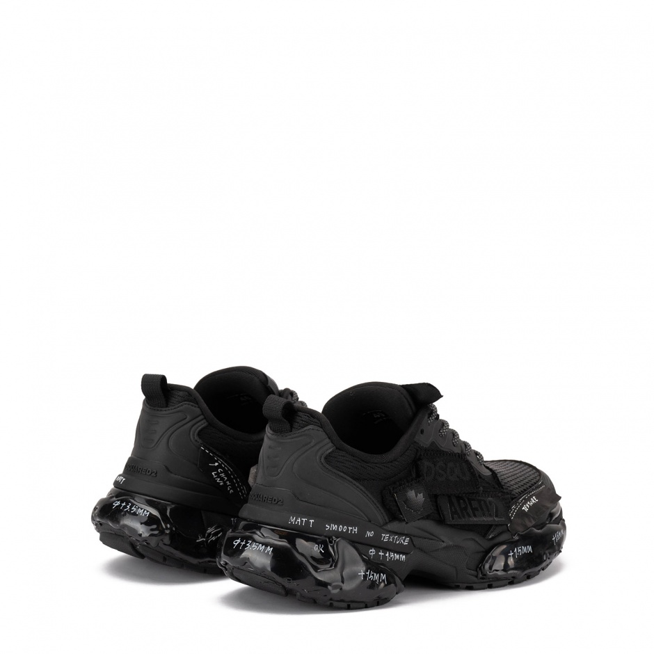 DSQUARED2 Pantofi sport bărbați negri Faster - vezi 4