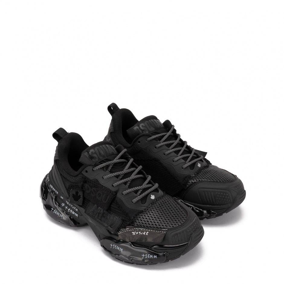 DSQUARED2 Pantofi sport bărbați negri Faster - vezi 2