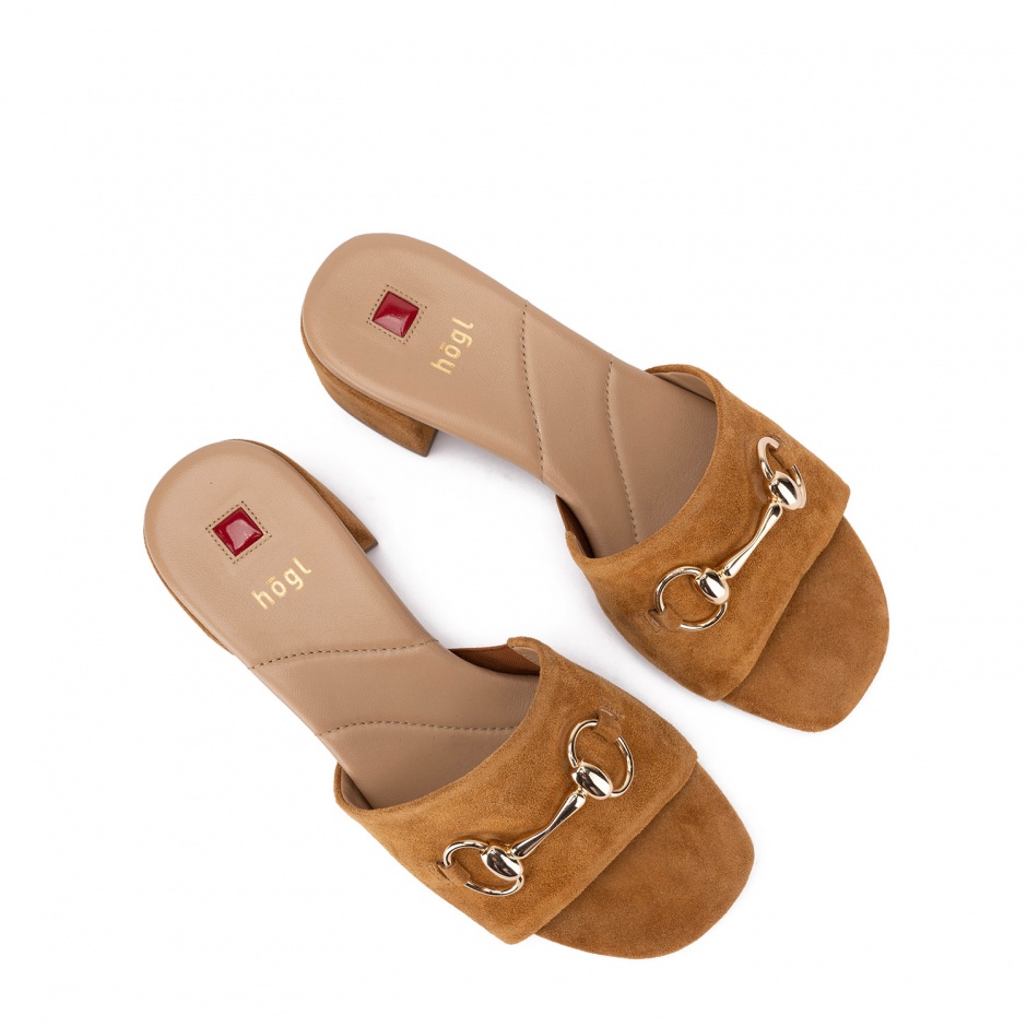 HÖGL Papuci damă maro cu toc - vezi 3 - Pepina.ro HÖGL Papuci damă maro cu toc - vezi 3