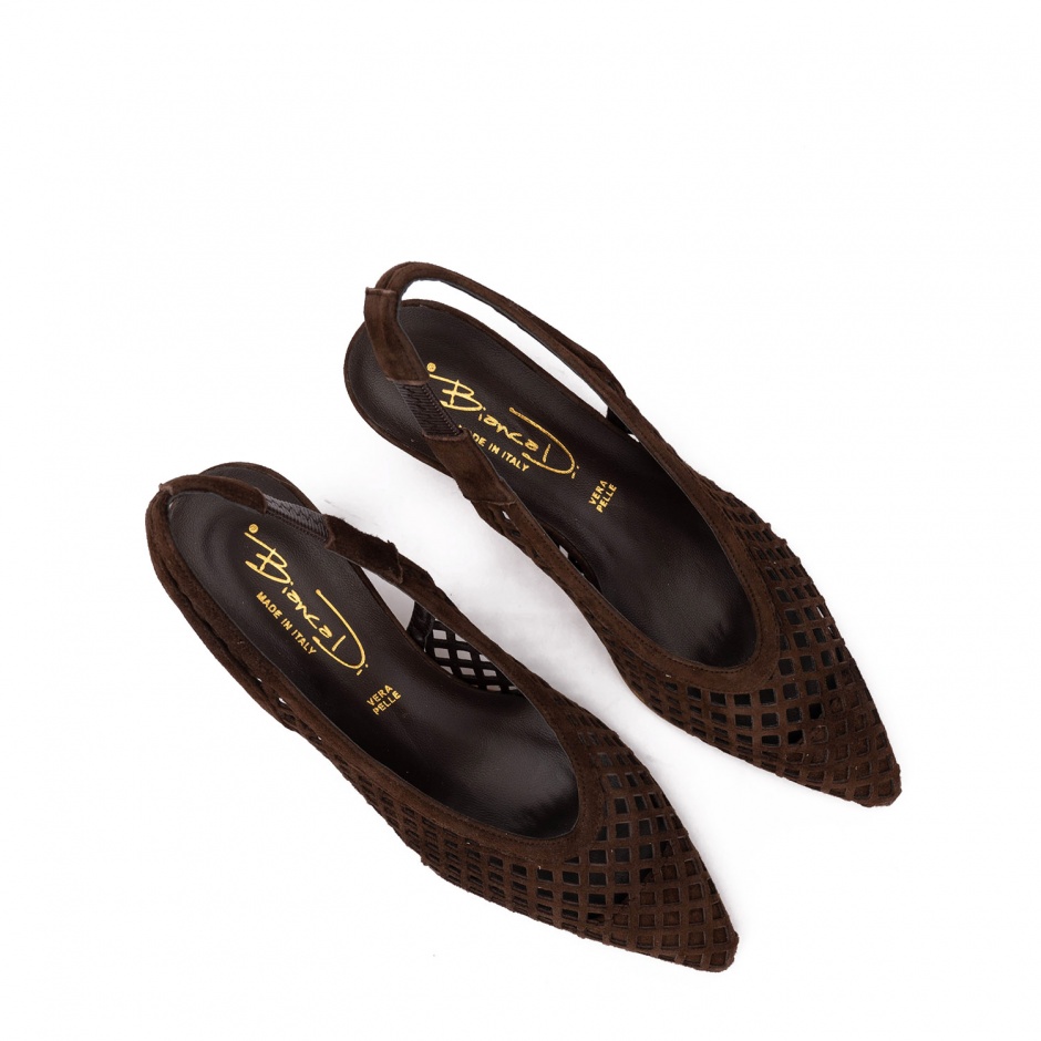 Bianca Di Pantofi damă maro cu perforații - vezi 3 - Pepina.ro Bianca Di Pantofi damă maro cu perforații - vezi 3